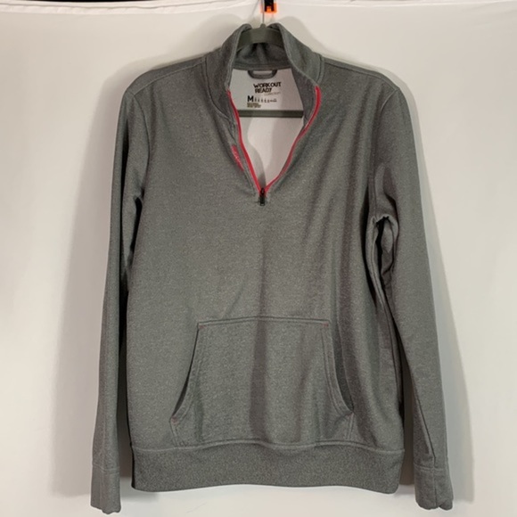 Reebok Grey & Pink Half Zip Sweater - Picture 8 of 10